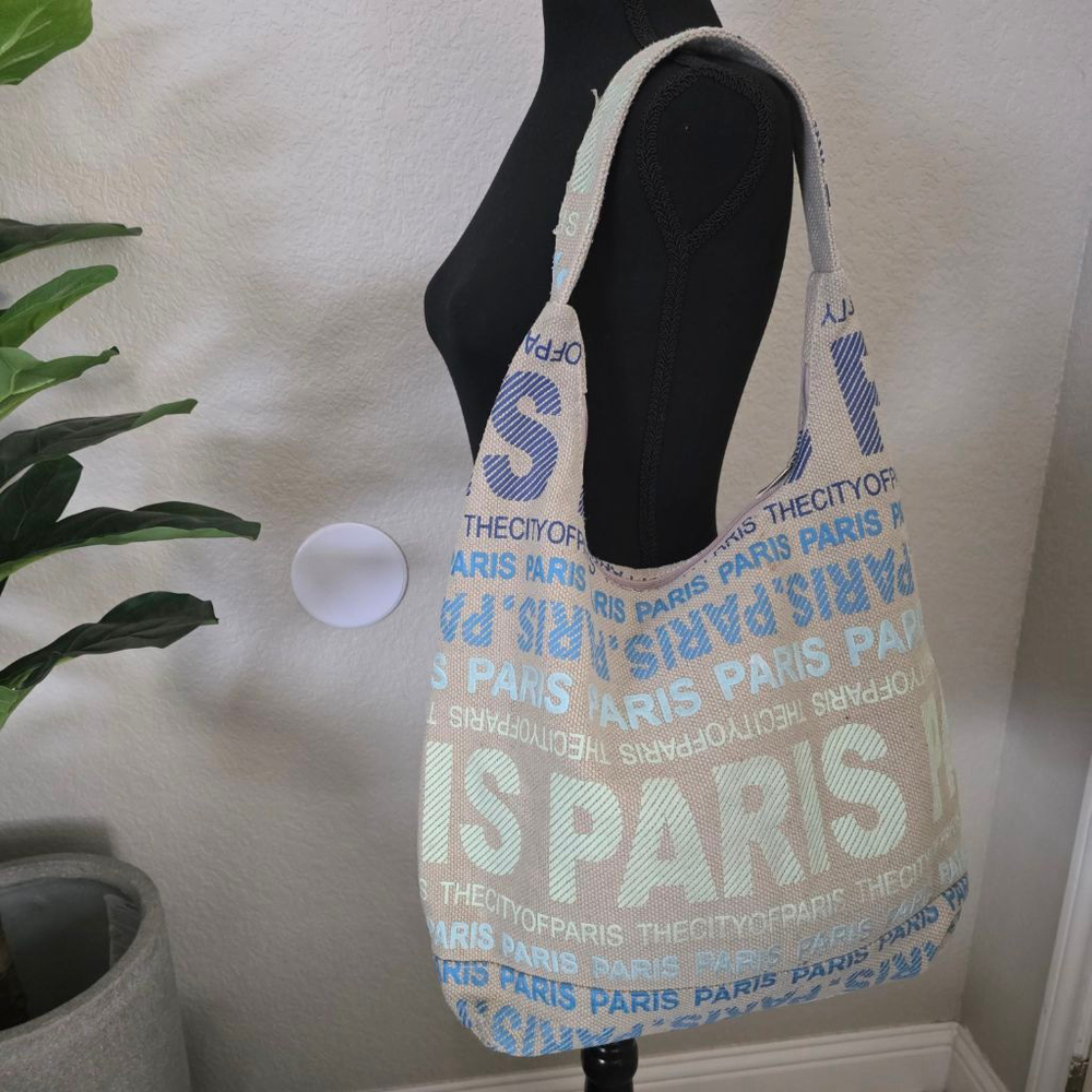 Women's Robin Ruth Paris Beige Blue One Size Shoulder Bag